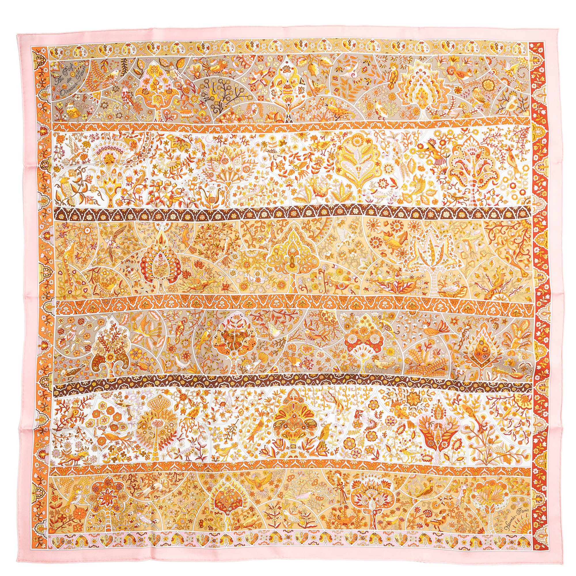 Scarf Scarf Pink 100% Twill Silk