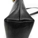 Shoulder Bag Large CC Chain Dome Tote Black Caviar Leather