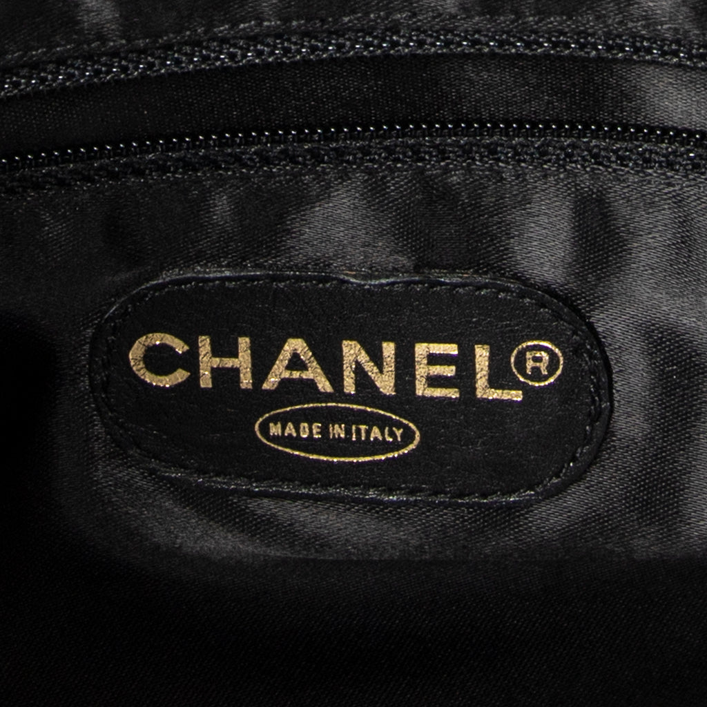 Shoulder Bag Large CC Chain Dome Tote Black Caviar Leather
