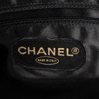 Shoulder Bag Large CC Chain Dome Tote Black Caviar Leather