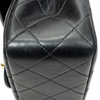 Shoulder Bag Classic Double Flap 23 Black Quilted Lambskin Leather