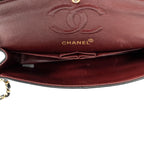 Shoulder Bag Classic Double Flap 23 Black Quilted Lambskin Leather