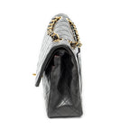 Shoulder Bag Classic Double Flap 23 Black Quilted Lambskin Leather