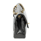 Shoulder Bag Classic Double Flap 23 Black Quilted Lambskin Leather