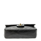 Shoulder Bag Classic Double Flap 23 Black Quilted Lambskin Leather