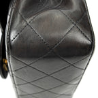 Shoulder Bag Classic Double Flap 23 Black Quilted Lambskin Leather