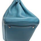 Handbag Birkin Retourne 35 Blue Jean Togo Leather