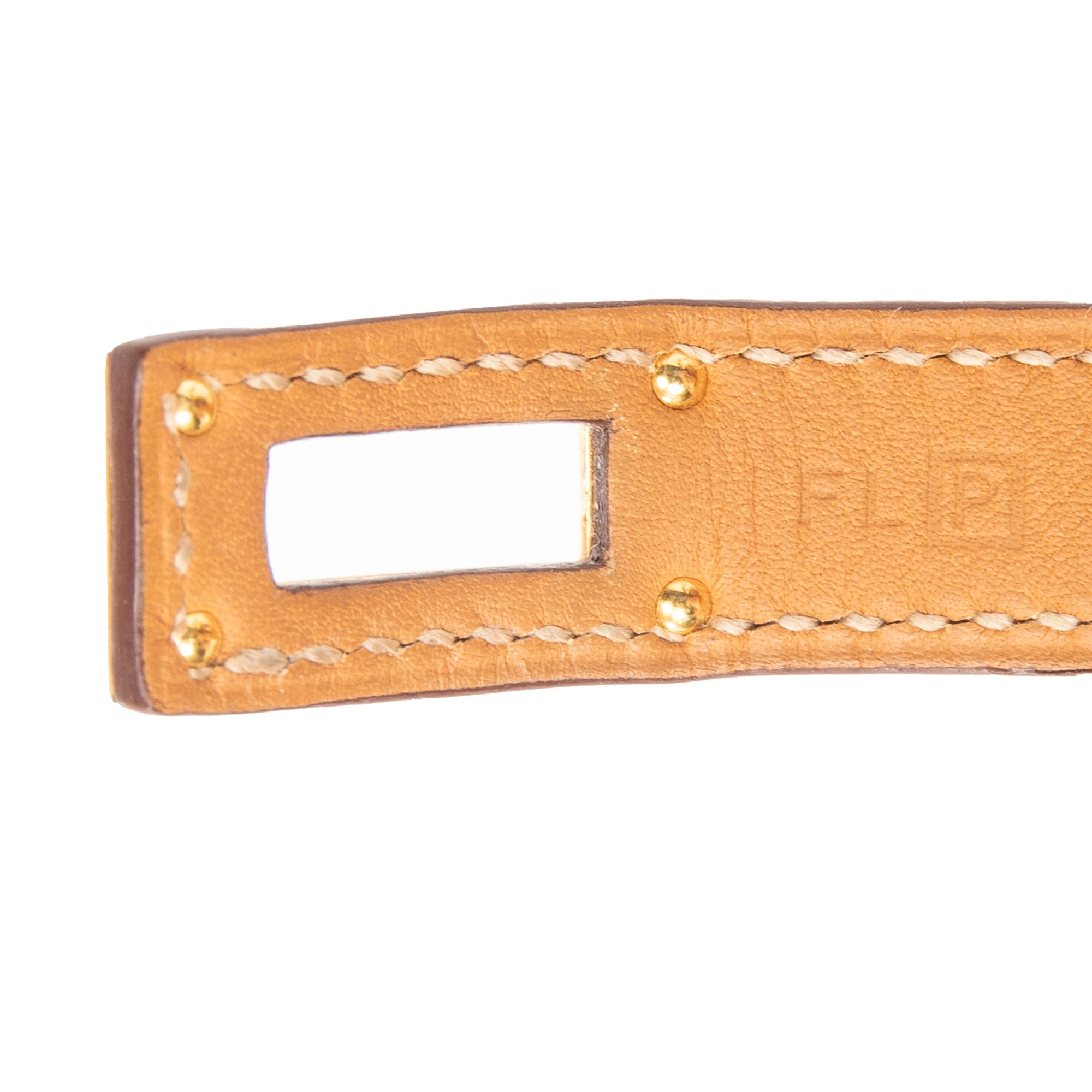 Bracelet Kelly Double Tour Bracelet Orange Swift Leather