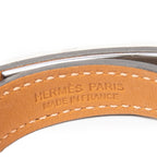 Bracelet Rivale Double Tour Bracelet Grey Swift Leather