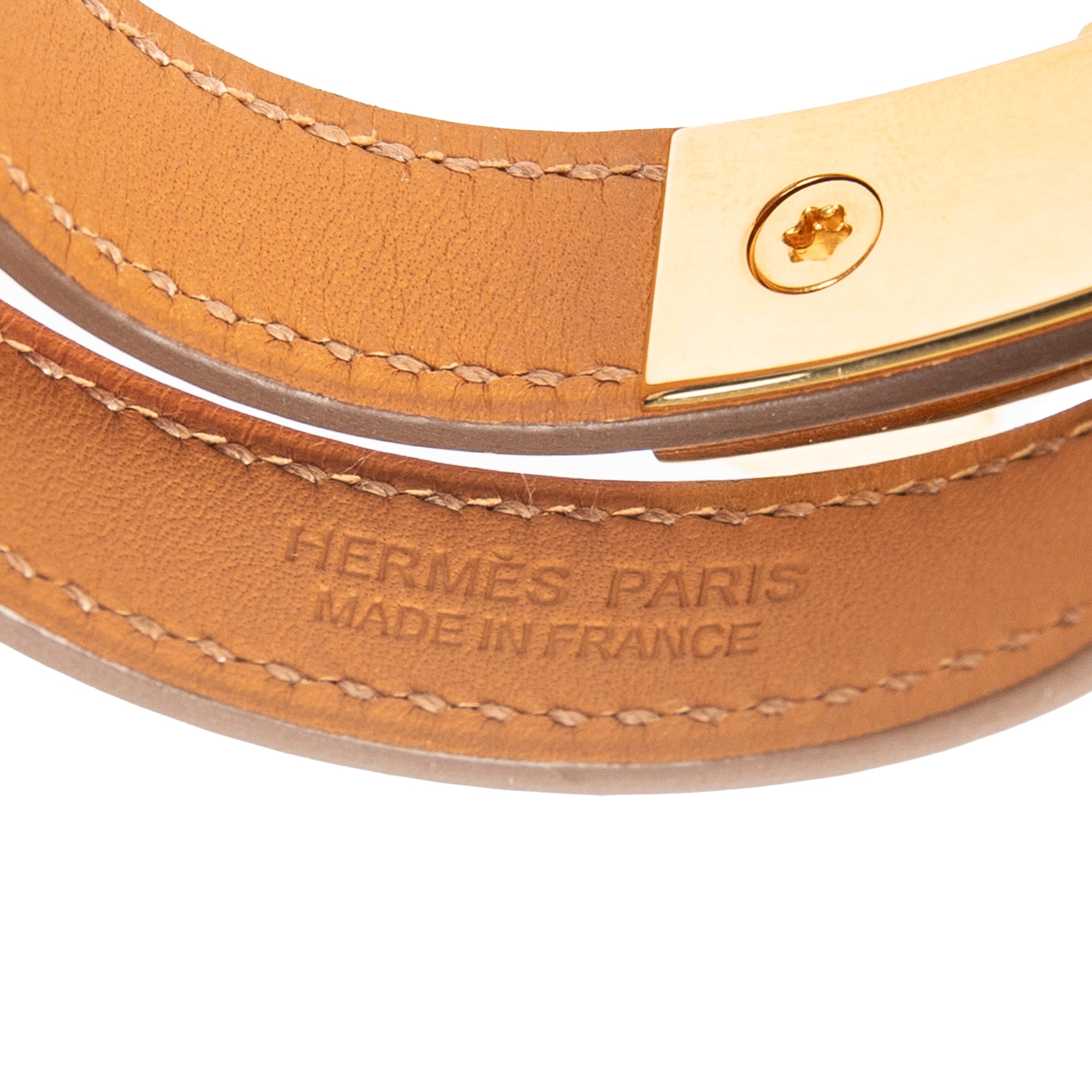Bracelet Rivale Double Tour Bracelet Pink Epsom Leather