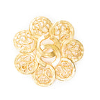 Brooch CC Floral Brooch Gold Gold Plated