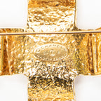 Brooch CC Cross Brooch Gold Gold Plated