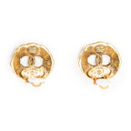 Earrings CC Round Clip On Earrings Gold Gold Plated