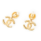 Earrings CC Pendant Clip On Earrings Gold Gold Plated
