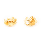 Earrings CC Floral Clip On Earrings Gold Gold Plated