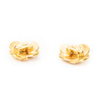 Earrings CC Clover-Shaped Clip On Earrings Gold Gold Plated