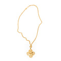 Necklace CC Clover Pendant Necklace Gold Gold Plated