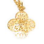 Necklace CC Clover Pendant Necklace Gold Gold Plated