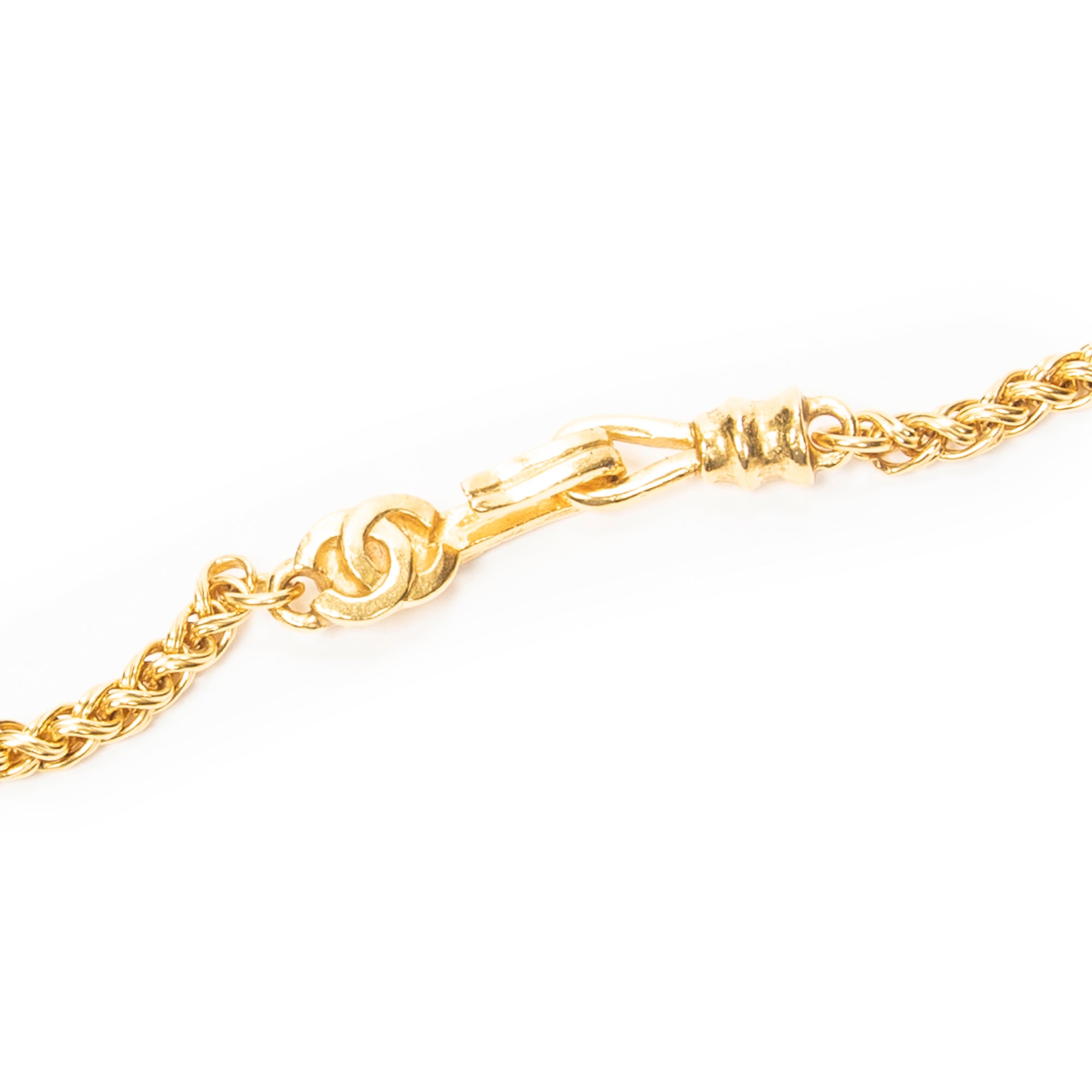 Necklace CC Clover Pendant Necklace Gold Gold Plated