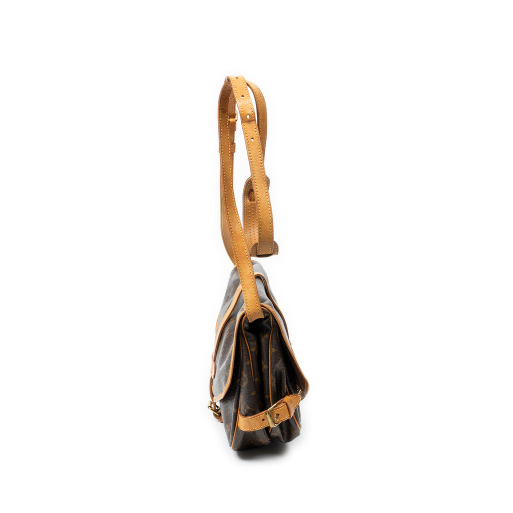 Shoulder Bag Saumur MM Brown Monogram Canvas