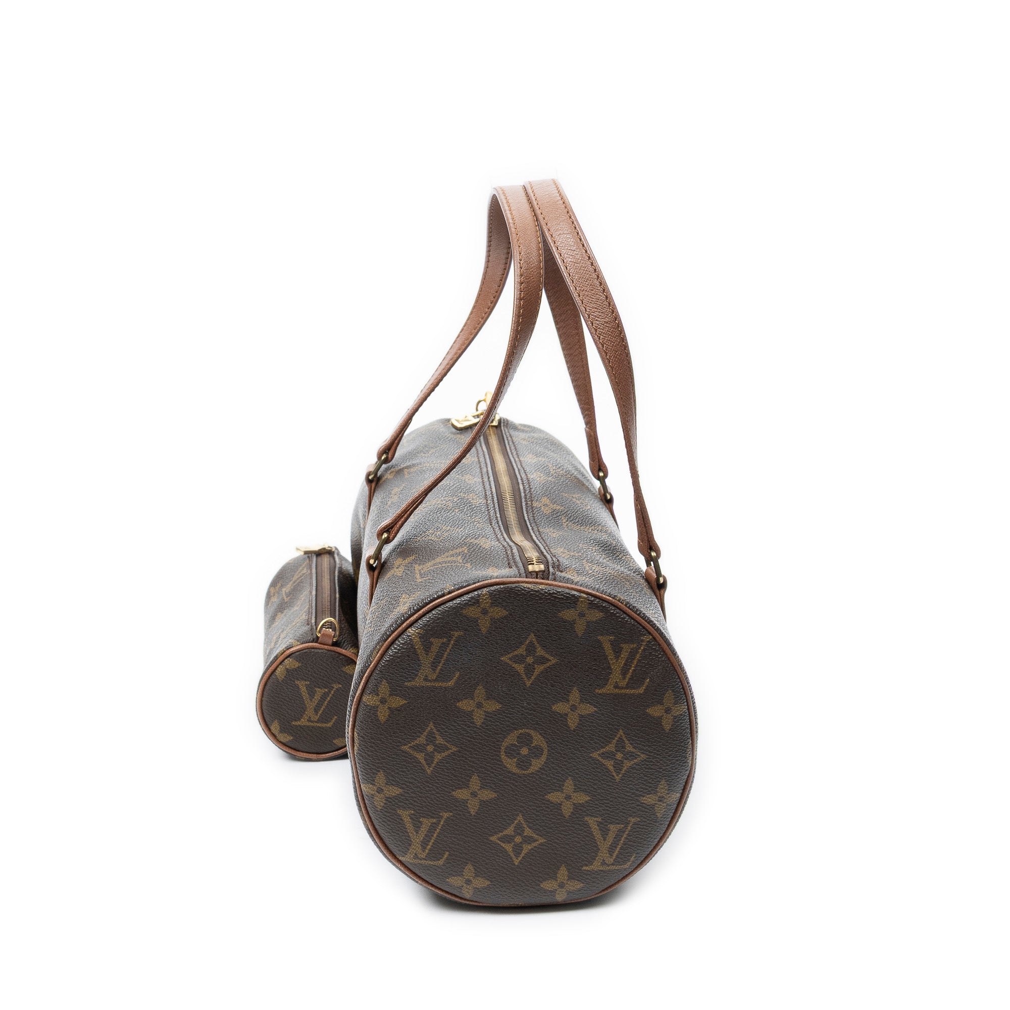 Shoulder Bag Papillon 30 Brown Monogram Canvas