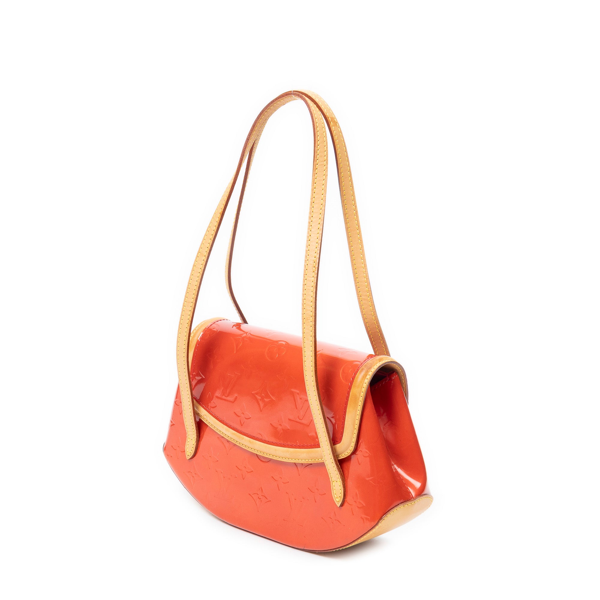 Shoulder Bag Biscayne Bay PM Red Monogram Vernis