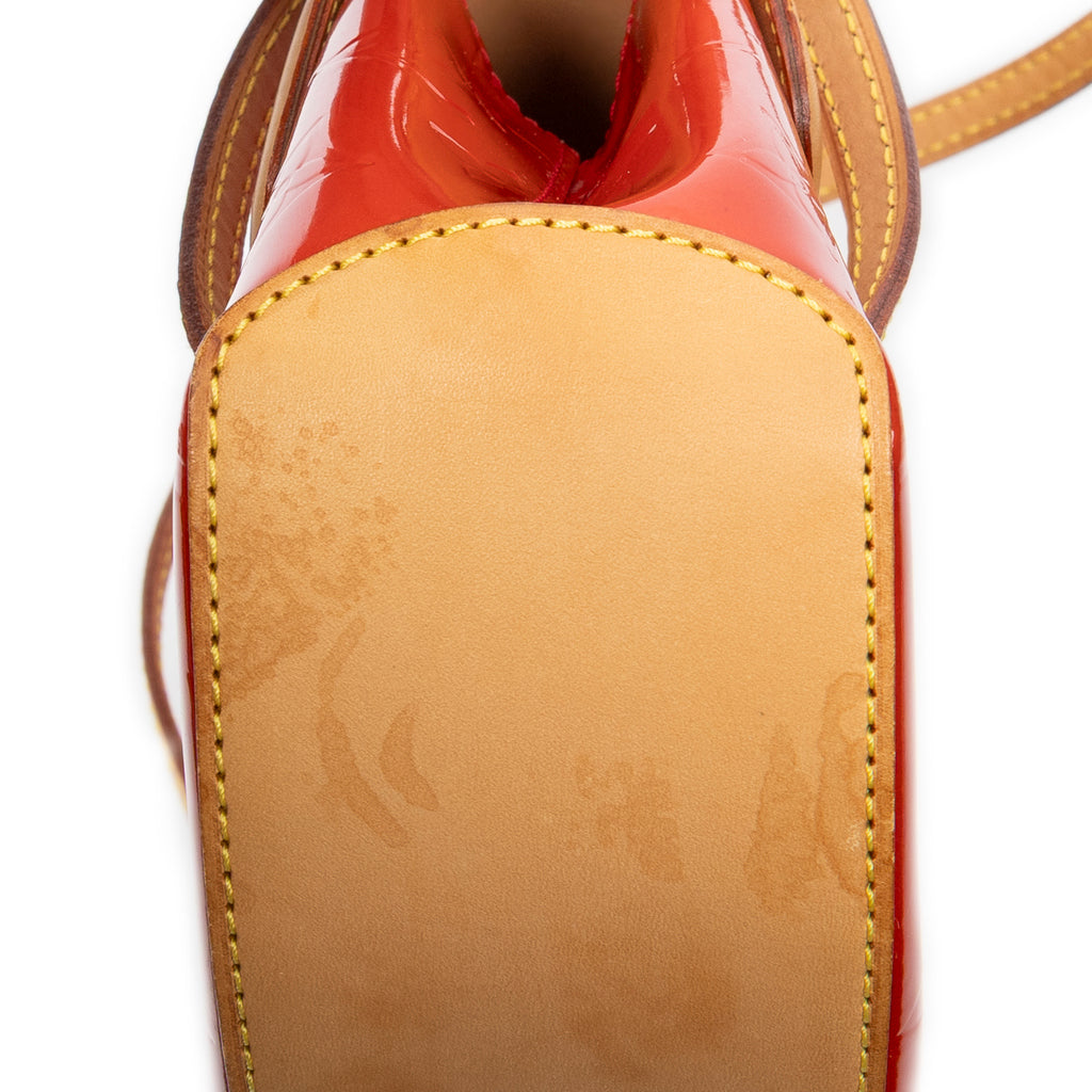 Shoulder Bag Biscayne Bay PM Red Monogram Vernis