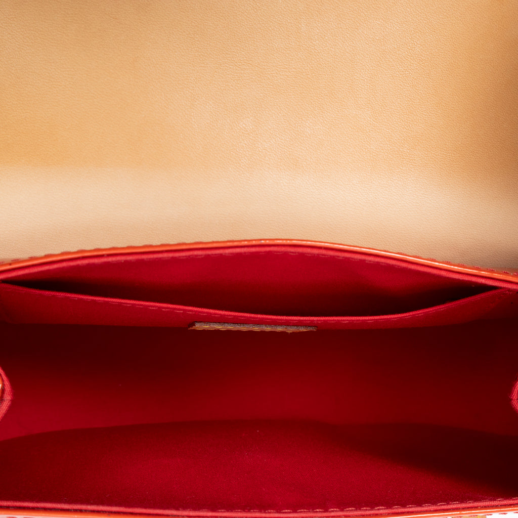 Shoulder Bag Biscayne Bay PM Red Monogram Vernis