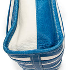 Shoulder Bag XS Bazar Shopper Blue Distressed Calfskin Leather