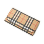 Wallet Continental Flap Wallet Brown Nova Check Coated Canvas
