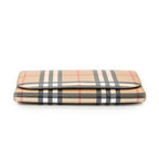 Wallet Continental Flap Wallet Brown Nova Check Coated Canvas