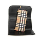 Wallet Continental Flap Wallet Brown Nova Check Coated Canvas