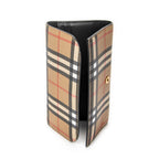 Wallet Continental Flap Wallet Brown Nova Check Coated Canvas