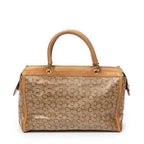Handbag Vintage Carriage Bowler Beige C Carriage Coated Canvas