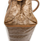 Handbag Vintage Carriage Bowler Beige C Carriage Coated Canvas