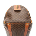 Handbag Medium Boston Brown Macadam Coated Canvas