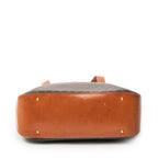 Shoulder Bag Dome Tote Brown Macadam Coated Canvas