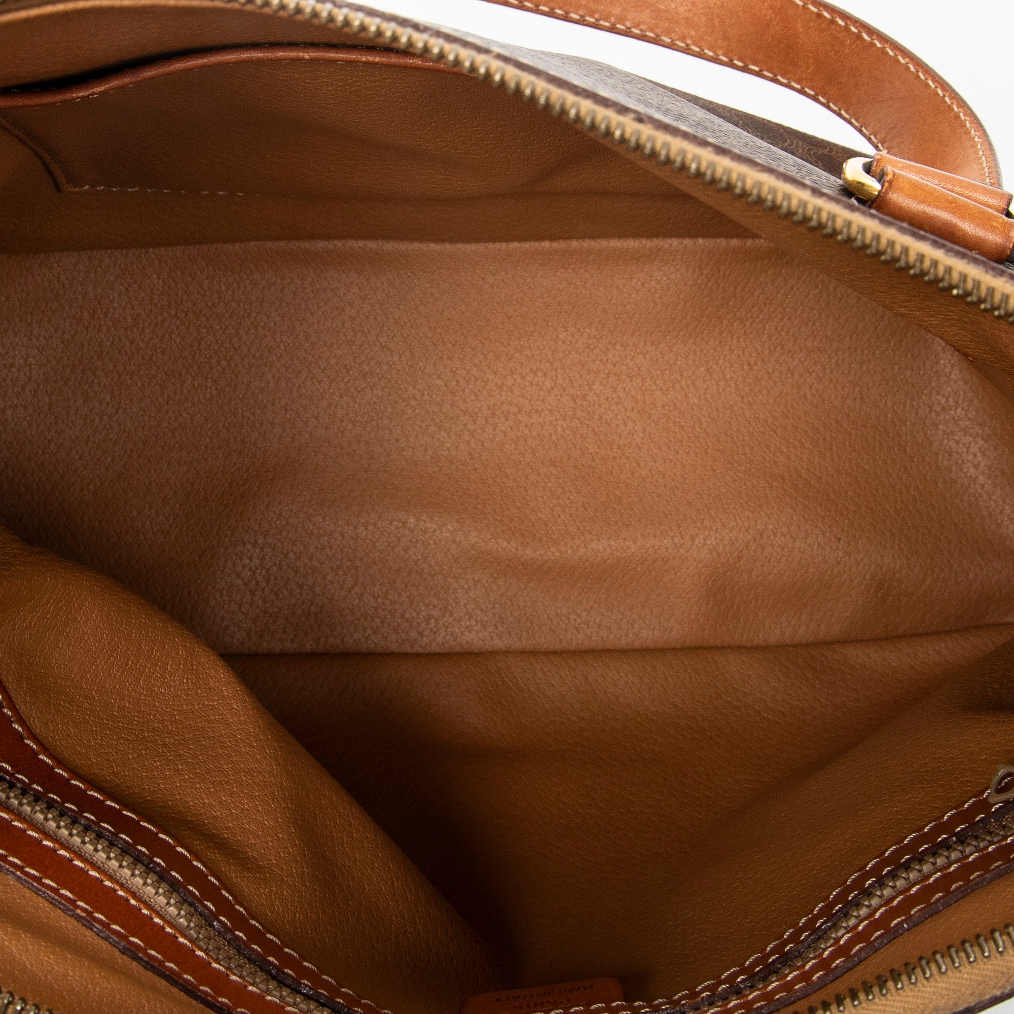 Shoulder Bag Dome Tote Brown Macadam Coated Canvas