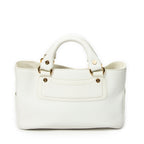 Handbag Boogie Bag White Grained Calfskin Leather