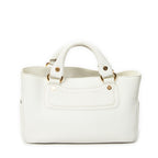 Handbag Boogie Bag White Grained Calfskin Leather