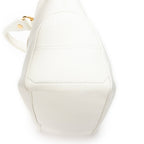 Handbag Boogie Bag White Grained Calfskin Leather