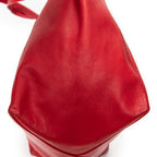 Shoulder Bag Horizontal Cabas Tote Red Calfskin Leather