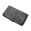 Wallet Timeless Long Bifold Wallet Black Caviar Leather
