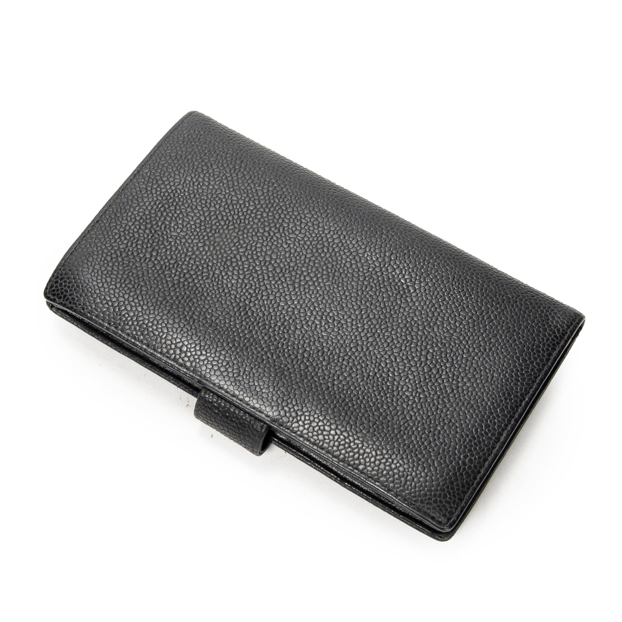 Wallet Timeless Long Bifold Wallet Black Caviar Leather