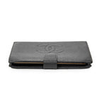 Wallet Timeless Long Bifold Wallet Black Caviar Leather