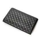 Wallet CC Vertical L Yen Wallet Black Quilted Lambskin Leather