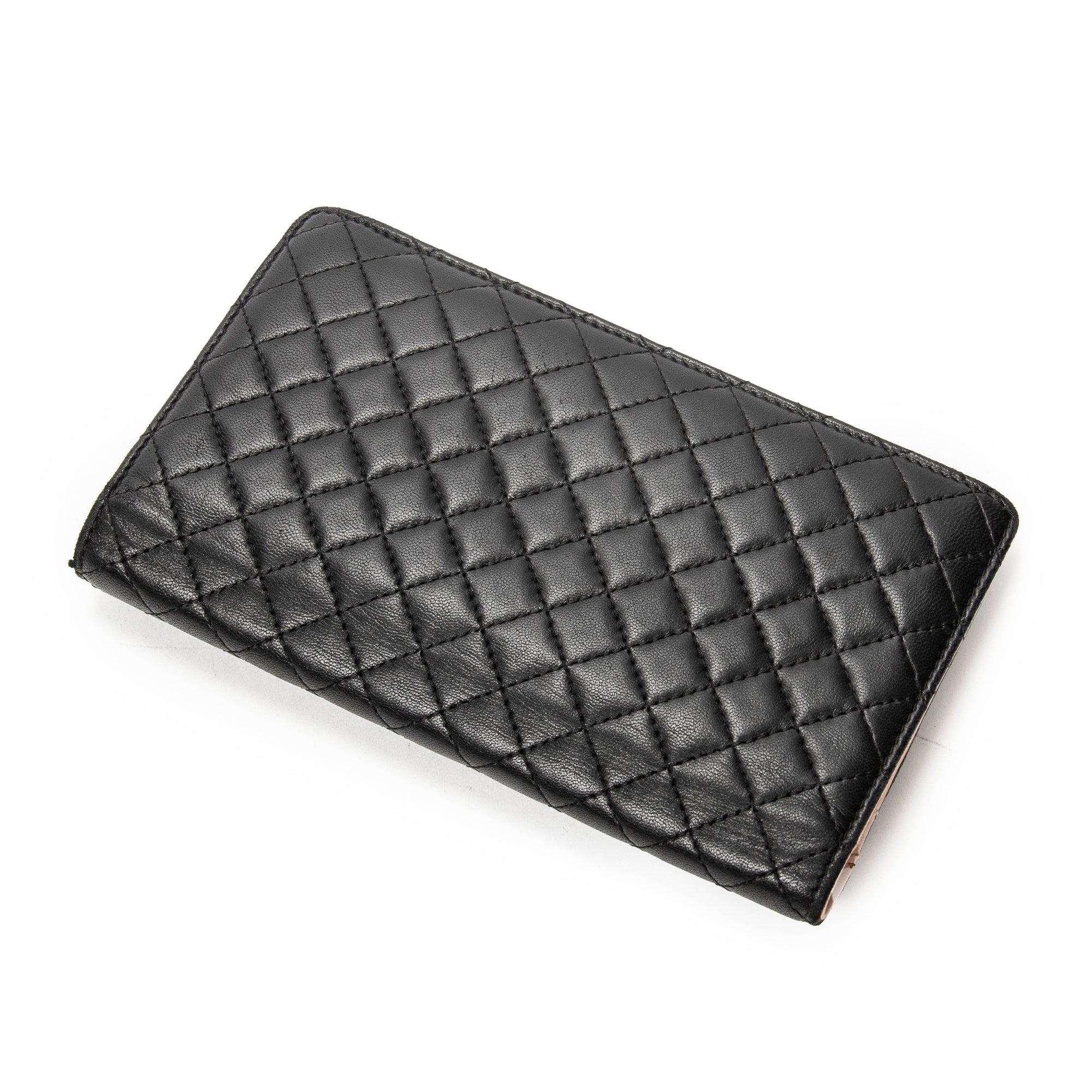 Wallet CC Vertical L Yen Wallet Black Quilted Lambskin Leather