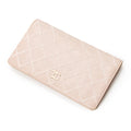 Wallet CC Wild Stitch L Yen Wallet Light Pink Quilted Lambskin Leather