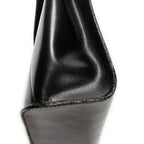 Shoulder Bag Vintage CD Flap Top Handle Black Grained Calfskin Leather