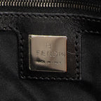 Shoulder Bag Small Double Zip Bowler Black Zucchino Canvas